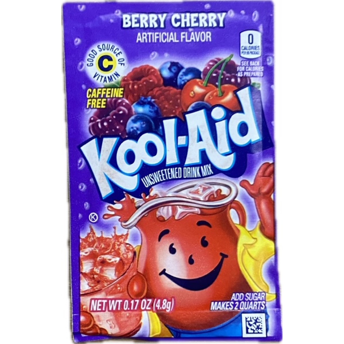 Kool-aid bosbes kers smaak